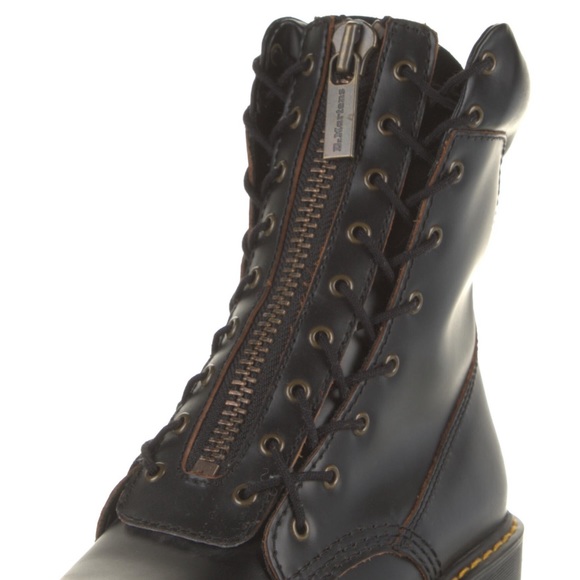 Dr. Martens Karmilla Mid-Calf Combat Boots Platform Black Limited Collection - Picture 7 of 7